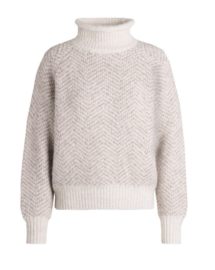 beigefarbener Pullover mit Turtelneck Kragen Wunderwerk Oldenburg