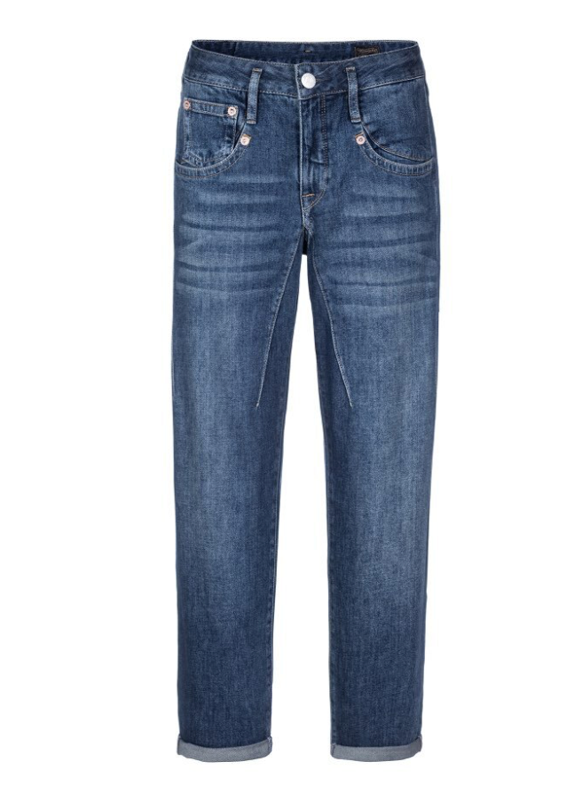 Dunkelblaue Herrlicher Jeans aus ganz weichem Stoff mit normaler Beinweite, Wunderwerk Oldenburg