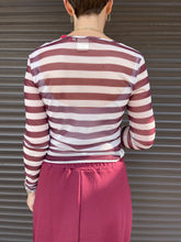 Lade das Bild in den Galerie-Viewer, Mesh Streifenshirt
