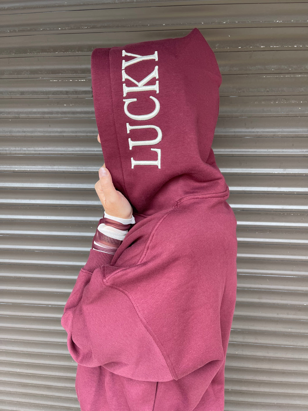 Hoodie mit Wording Print