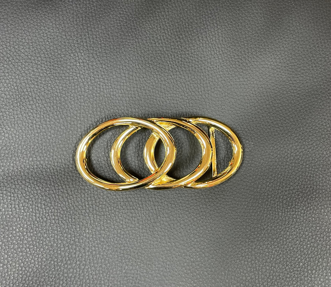 Gürtelschließe Oval Rings - 4 cm