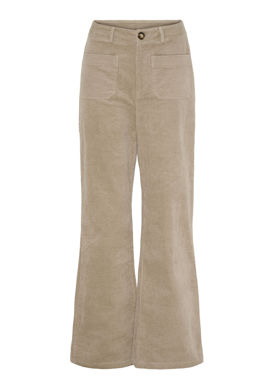 Samthose mit geradem Beinverlauf in der Farbe light taupe Wunderwerk Oldenburg