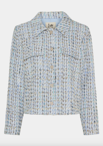 Der Chia Blazer ist ein Blazer mit Bouclé-Struktur in light blue, Wunderwerk Oldenburg