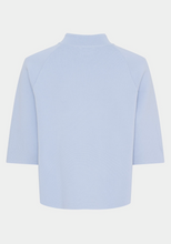Lade das Bild in den Galerie-Viewer, Poncho in hellblau mit Druckknopfverschuss, Wunderwerk Oldenburg
