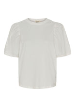 Lade das Bild in den Galerie-Viewer, Shirt in offwhite mit Rundhals und gerafften Ärmel, Wunderwerk Oldenburg
