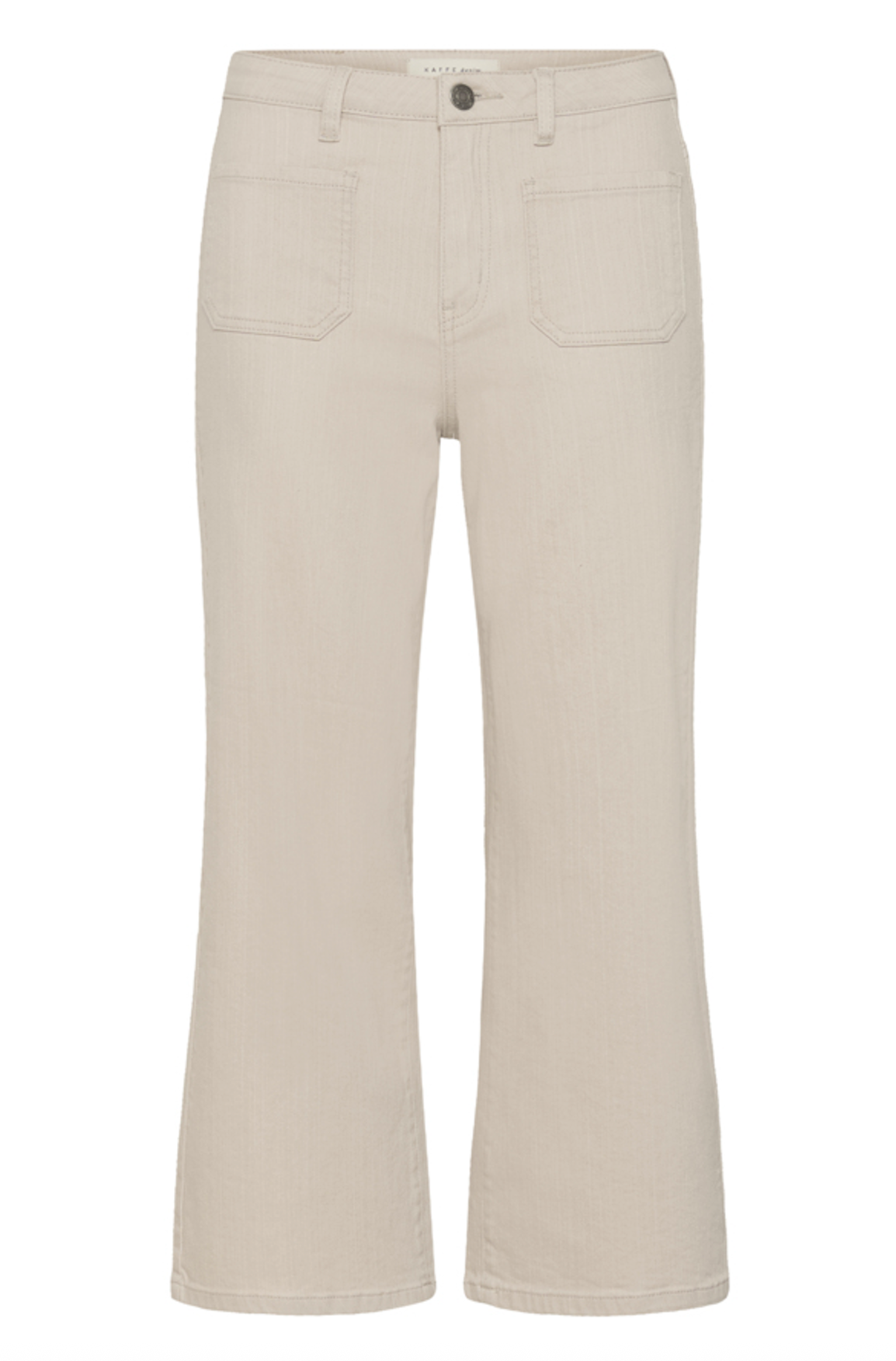 5-Pocket verkürzte Jeans in beige mit weitem Bein Wunderwerk Oldenburg