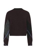 Lade das Bild in den Galerie-Viewer, Agyle Muster Pullover in dark grey mit fudge Wunderwerk Oldenburg
