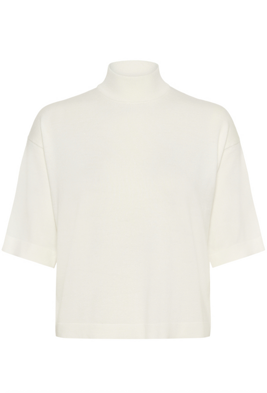 Turtleneck Kurzarmpullover in offwhite Wunderwerk Oldenburg