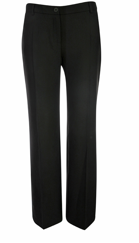 Schwarze Stoffhose mit geradem langen Beinverlauf, Wunderwerk Oldenburg