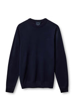Lade das Bild in den Galerie-Viewer, Feinstrickpullover mit Rundhalsausschnitt in dunkelblau, Wunderwerk Oldenburg
