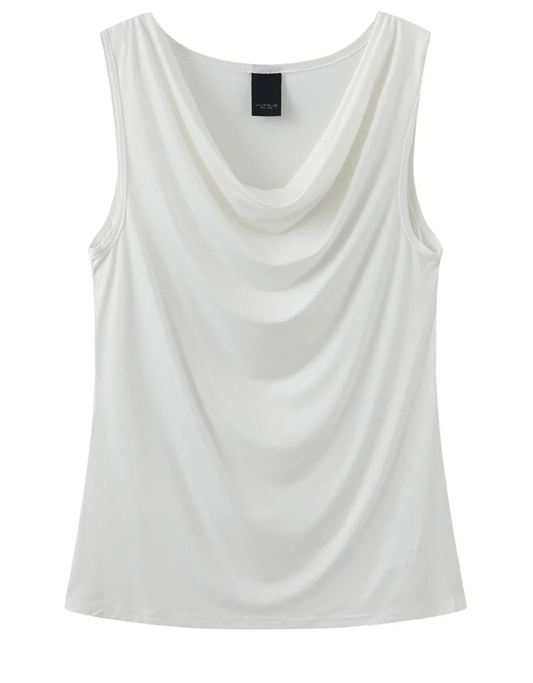 Top in offwhite mit Wasserfallausschnitt, Wunderwerk Oldenburg