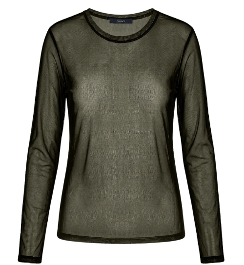 olivfarbnes  Meshlangarmshirt mit Rundhals Wunderwerk Oldenburg