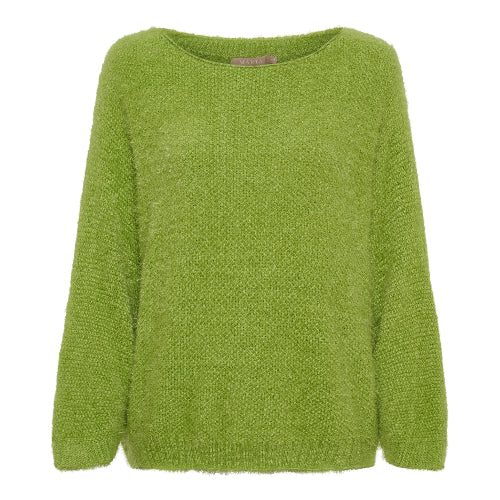 Kiwigrüner Pullover in lockerer mit Rundhals, Wunderwerk Oldenburg