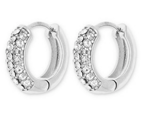 Silberne kleine Creolen mit Strass Wunderwerk Oldenburg