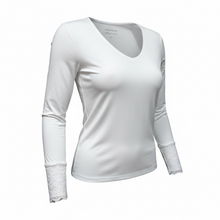 Lade das Bild in den Galerie-Viewer, Spitzenshirt mit V-Ausschnitt
