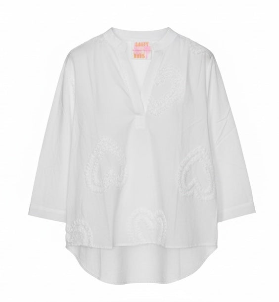 Bluse mit Herz Details