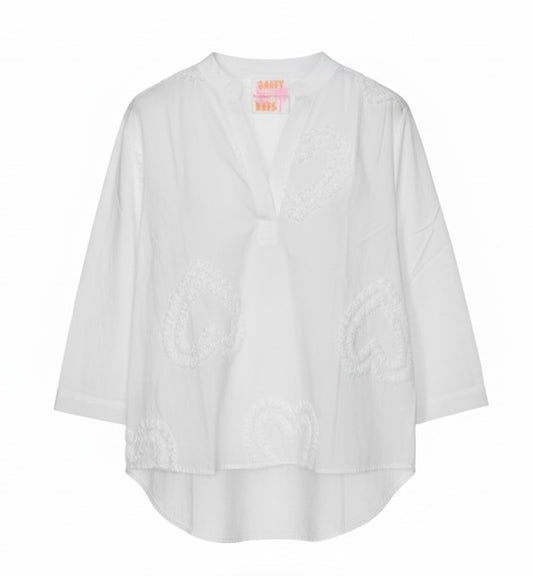 Bluse mit Herz Details