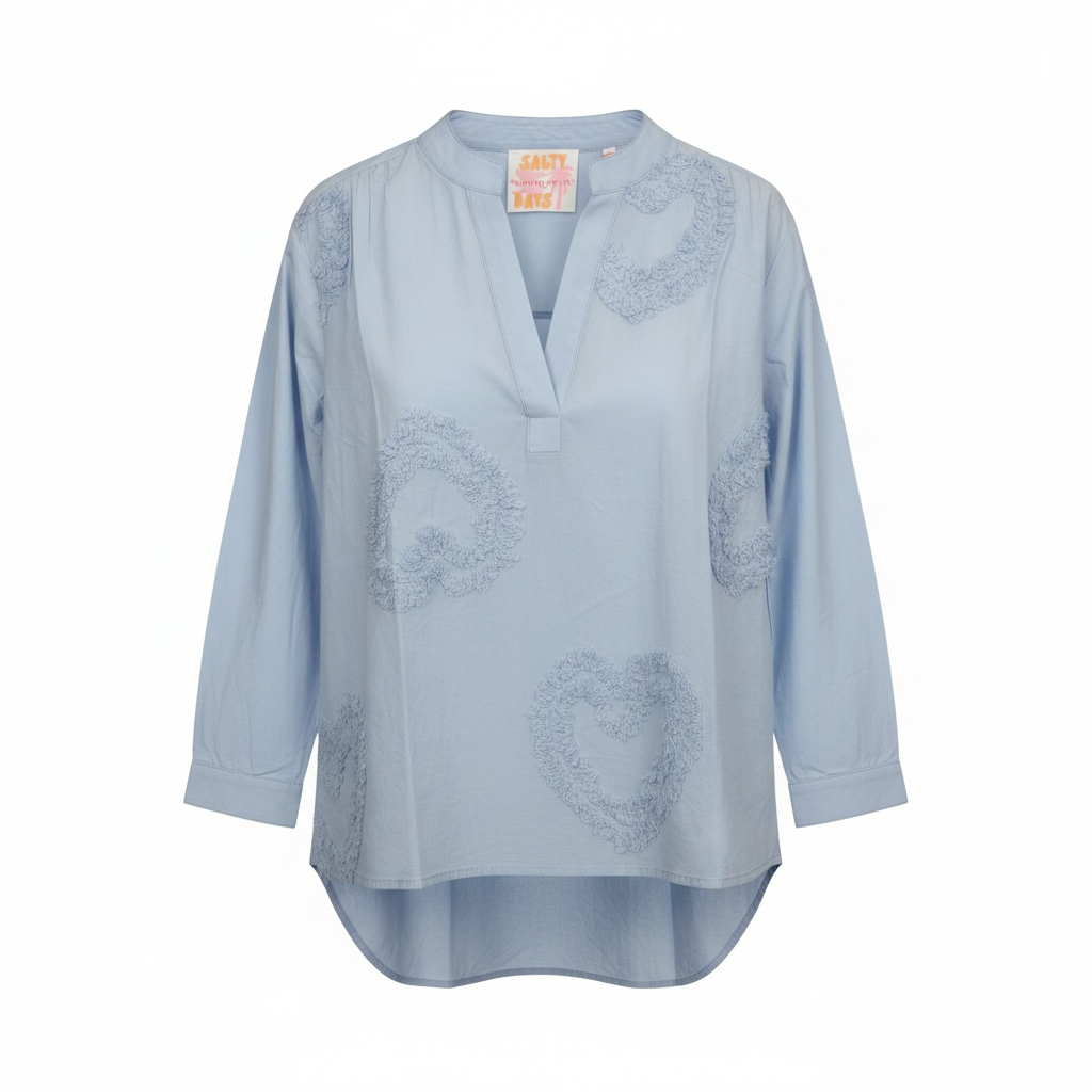 Bluse mit Herz Details