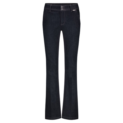 High waist Jeans mit langem ausgestelltem Bein in einem ganz dunklen blau, Wunderwerk Oldenburg