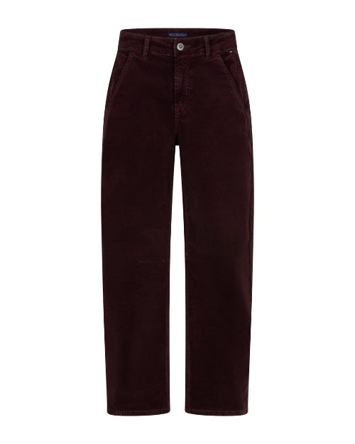 Cordhose in einem tiefen Burgundy-Ton mit geradem Bein Wunderwerk Oldenburg
