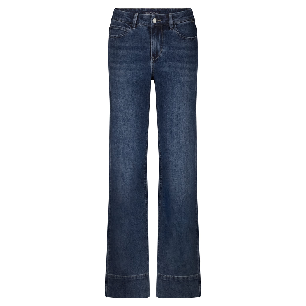 Dunkelblaue Jeans mit langen weitem Bein  Wunderwerk Oldenburg