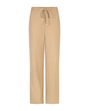 Lade das Bild in den Galerie-Viewer, Stoffhose in beige mit elastischem Bund und kleinem Bindegürtel, Wunderwerk Oldenburg
