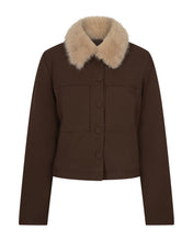 Lade das Bild in den Galerie-Viewer, Red Button Fur Collar Jacke
