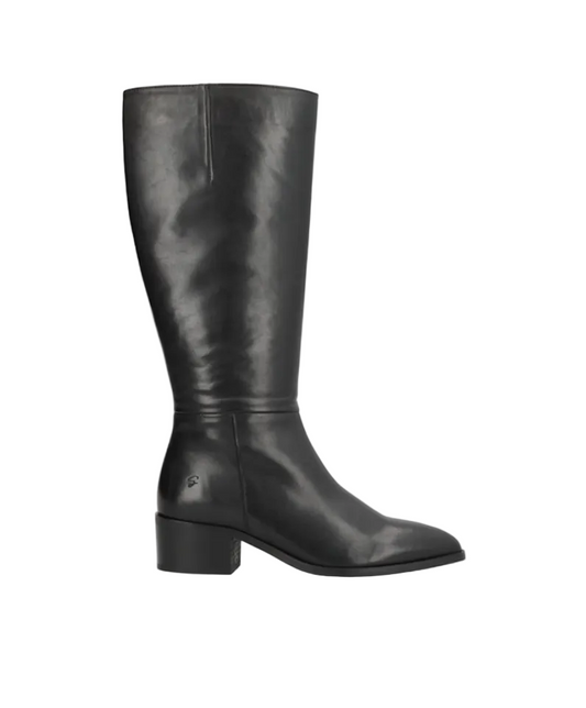schwarzer Long Stiefel mit Reißverschluss an der Innenseite Wunderwerk Oldenburg