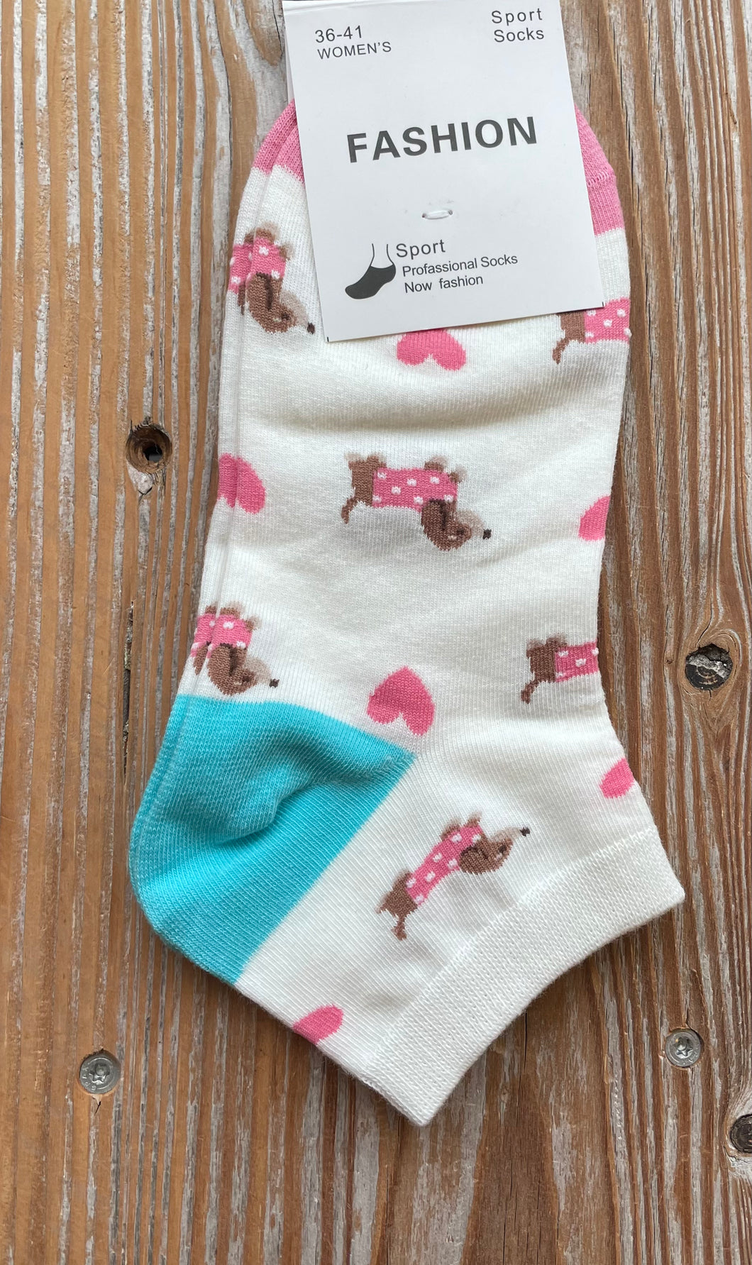 Sommersocken mit kleinem Dackel drauf, Wunderwerk Oldenburg