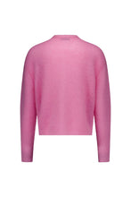 Lade das Bild in den Galerie-Viewer, Fauschige Strickjacke mit Rundhalsausschnitt und durchgehender Knopfleiste in rosa Wunderwerk Oldenburg

