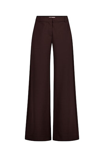 Wide-Leg-Hose in dunkelbraun mit hoher Taille und extra weitem Bein, Wunderwerk Oldenburg