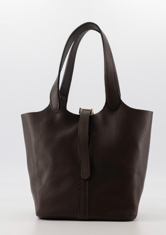 Amy Handtaschen aus 100% Leder mit Henkel in der Farbe dunkelbraun, Wunderwerk Oldenburg