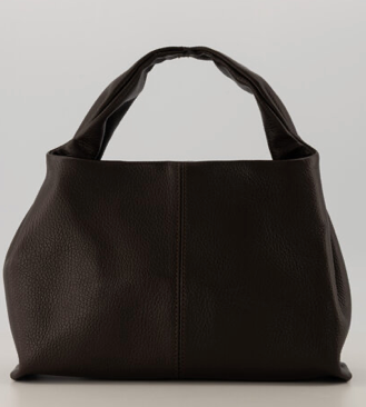 Polly Handtasche aus 100% Leder mit Griff und Reißverschluss in der Farbe dunkelbraun,Wunderwerk Oldenburg