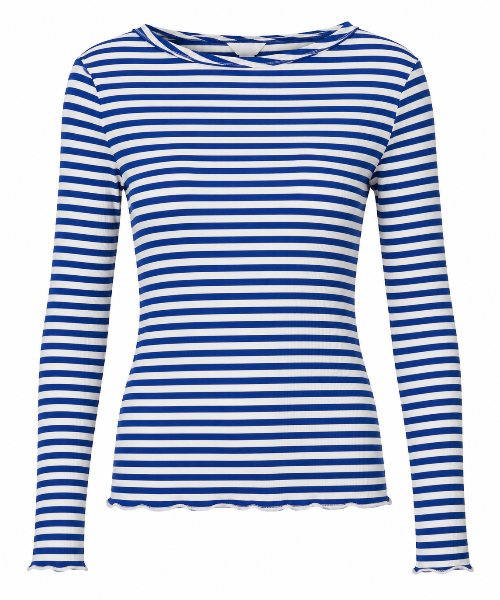 Royalblau weiß gestreifte Langarm Ringelshirt und weicher Qualität Wunderwerk Oldenburg