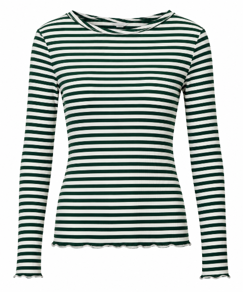 Grün weiß gestreifte Langarm Ringelshirt und weicher Qualität Wunderwerk Oldenburg