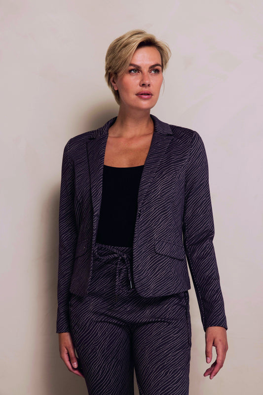 Blazer in grau mit zebra Design Wunderwerk Oldenburg