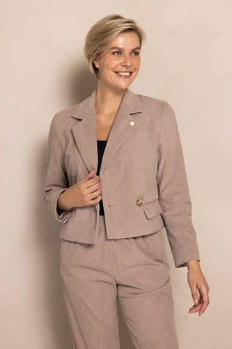 Kurzer Cordblazer in taupe, Wunderwerk Oldenburg
