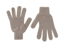 Lade das Bild in den Galerie-Viewer, Handschuhe aus 100 % Cashmere in taupefarbe, Wunderwerk Oldenburg
