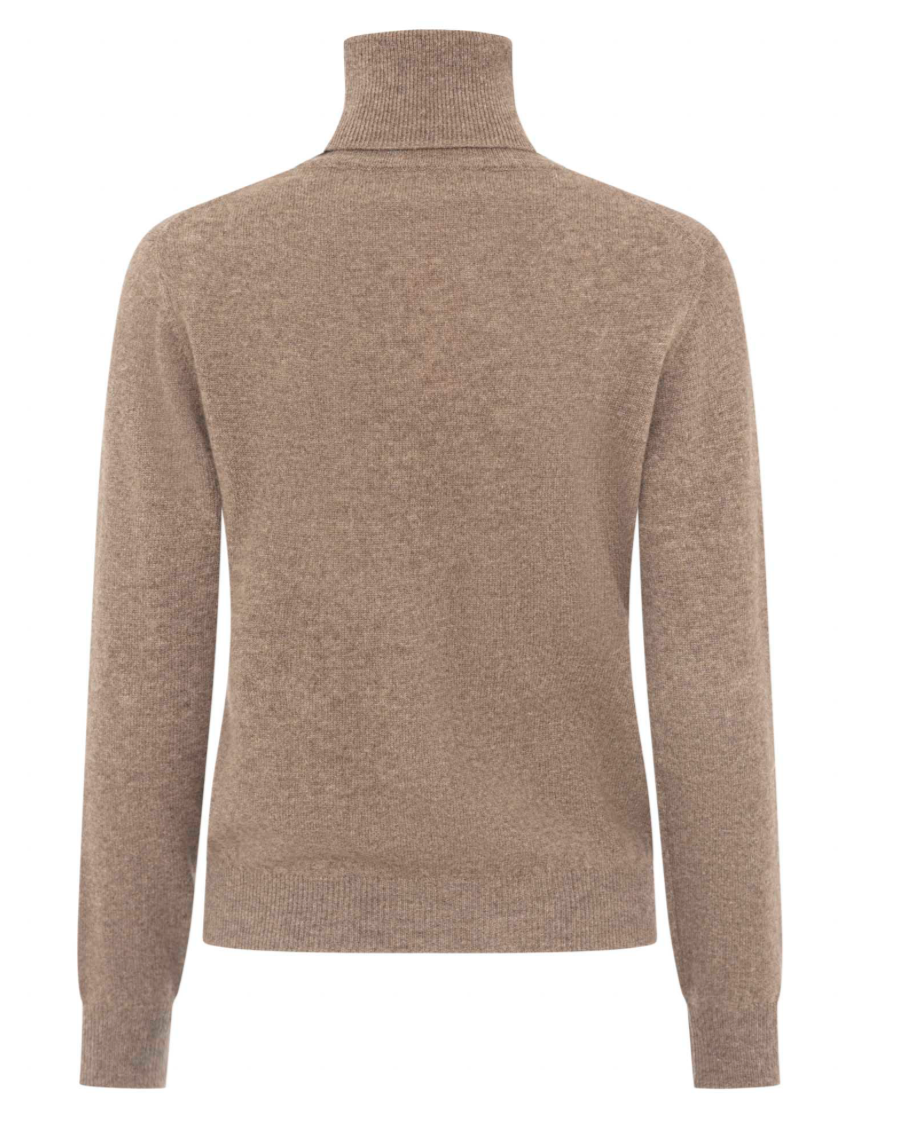 Taupefarbener Rollkragenpullover aus Kaschmir Wunderwerk Oldenburg